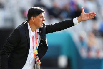 Germán Portanova en acción en el Mundial Femenino 2023.