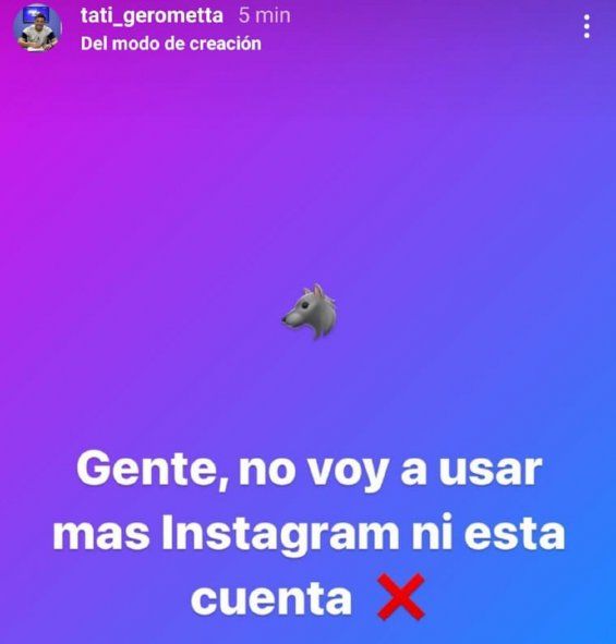 El mensaje de Francisco Gerometta en sus redes sociales 