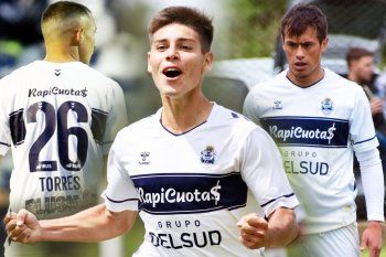 Franco Torres, Benjamín Domínguez y Lautaro Chávez, tres pibes en los que Gorosito confía en Gimnasia.
