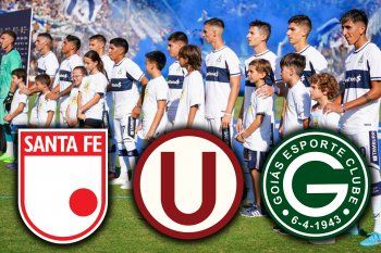 Gimnasia y su grupo de Copa Sudamericana 2023.