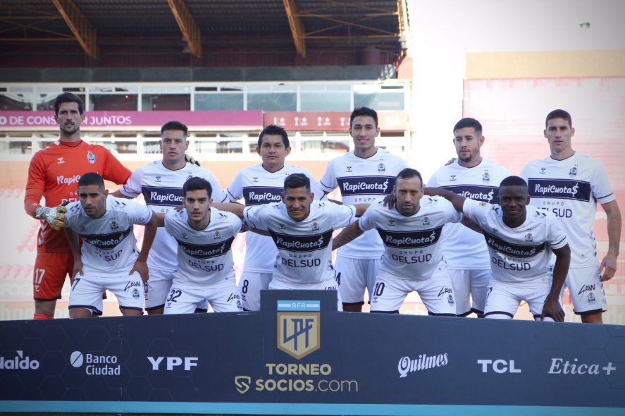 Formación de Gimnasia ante Lanús