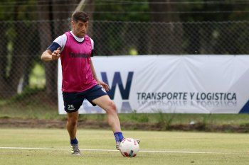 Lucas Licht en el entrenamiento de Gimnasia