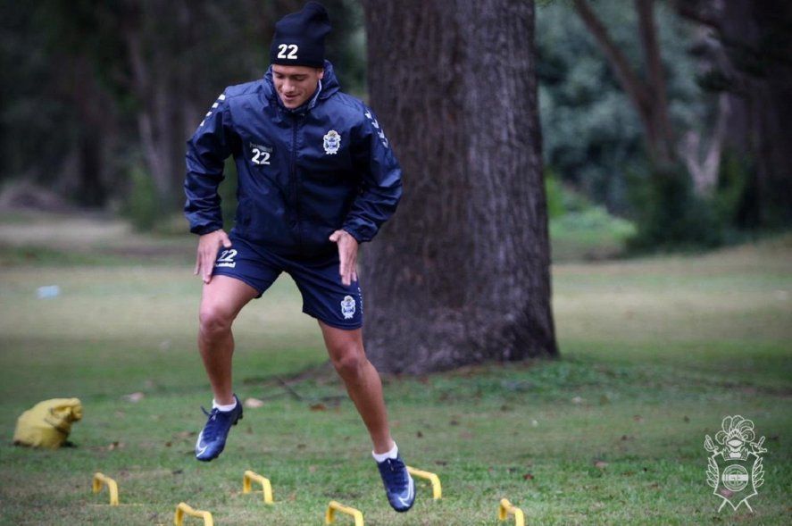 Entrenamiento de Gimnasia en la pretemporada de Estancia Chica