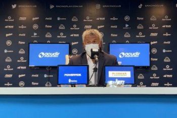 Néstor Gorosito técnico de Gimnasia después del empate ante Racing