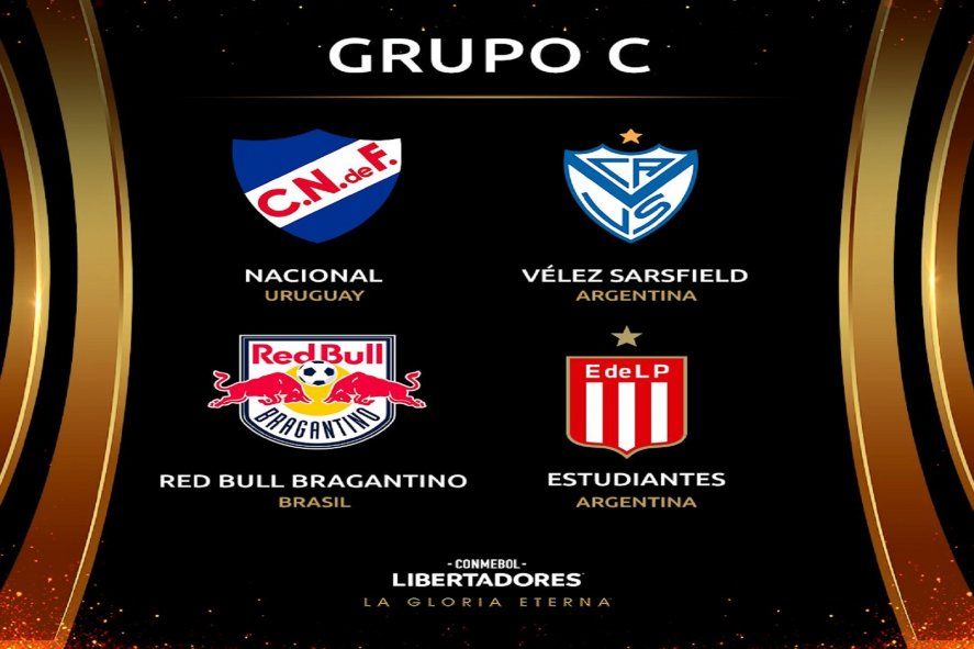 Estudiantes integrante del Grupo de la Copa Libertadores junto a Vélez, Nacional de Uruguay y Bragantino de Brasil