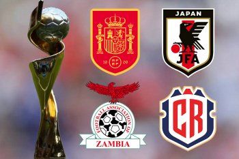España, Japón, Zambia y Costa Rica, los cuatro integrantes del Grupo C del Mundial Femenino 2023.