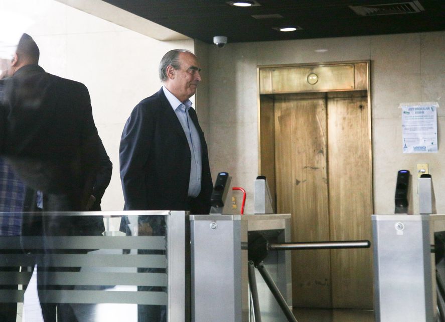 Guillermo Francos en la sede del Banco Provincia. Foto: Agencia NA.