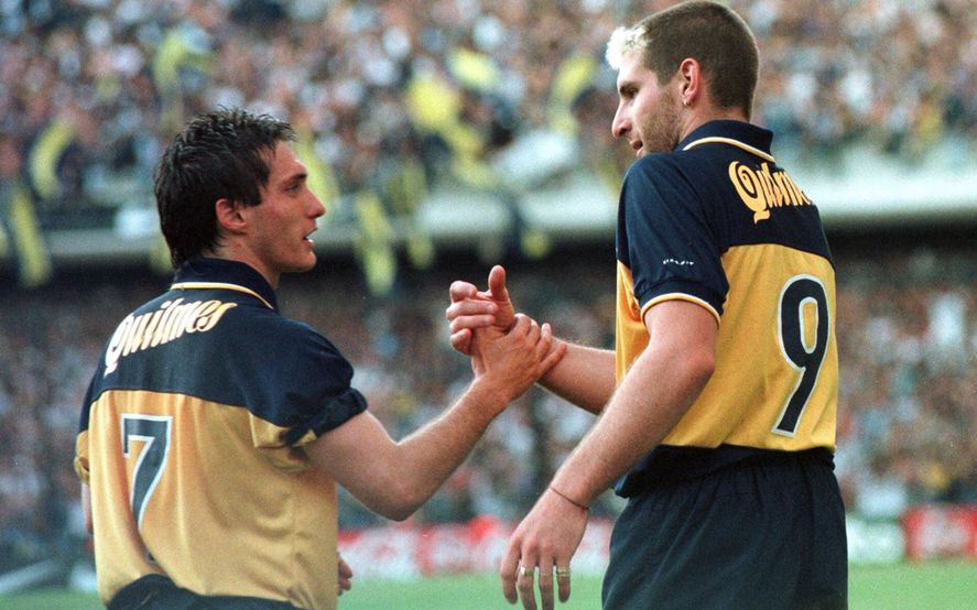 Guillermo Barros Schelotto y Martín Palermo forjaron una gran sociedad en Boca.
