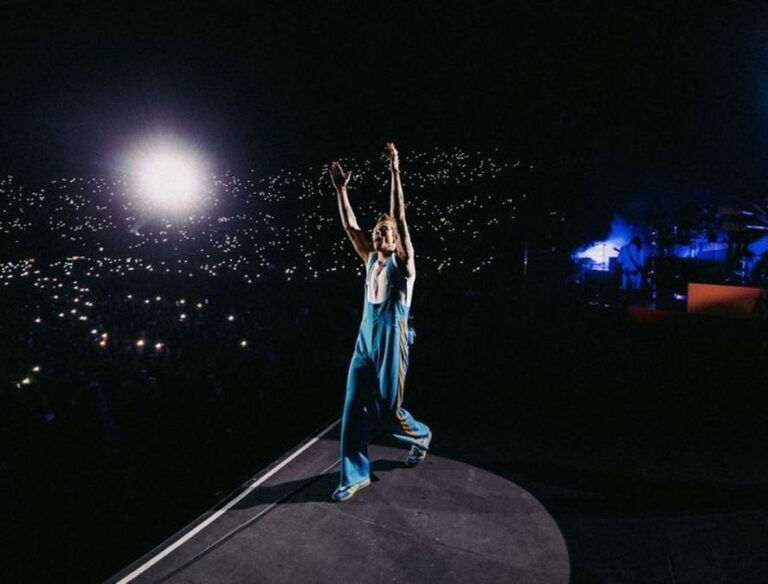 Harry Styles transmitió el partido de Argentina en su show de Brasil