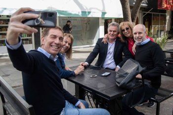 Diego Santilli y Horacio Rodríguez Larreta recorrieron el municipio de Bahía Blanca junto al intendente, Héctor Gay.