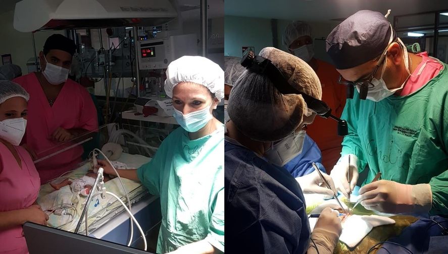 El bebé se recupera en el Hospital Penna de Bahía Blanca