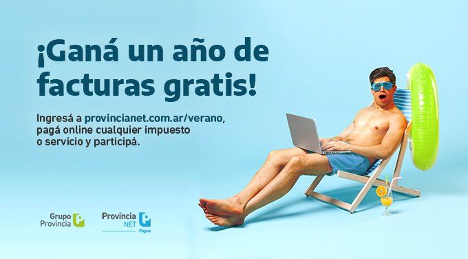 Provincia NET sortea un año de facturas gratis con Pago Online.