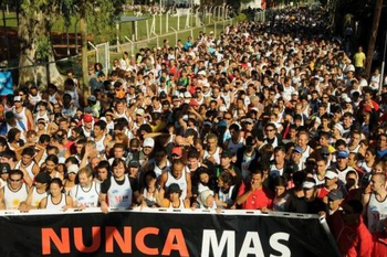 La carrera por la Memoria, la Verdad y la Jusiticia será este viernes a las 9:00hs.Imagen: El diario de Morón