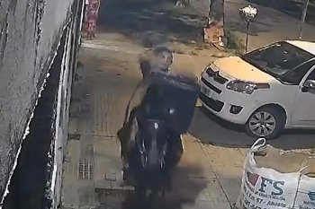 insolito: robo en barrio hipodromo y huyo a caballo