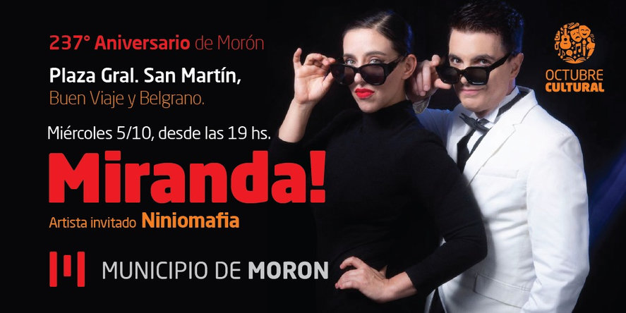 Miranda! se presentará este miércoles en Morón