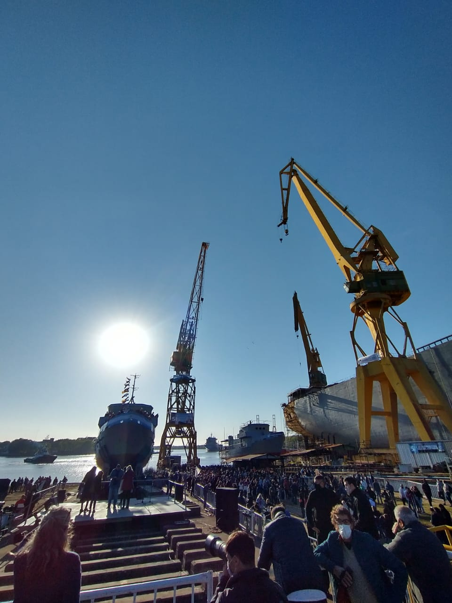 Astillero Río Santiago a la espera del gobernador de la provincia de Buenos Aires, Axel Kicillof