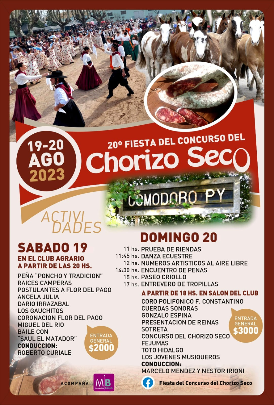 Cronograma de actividades en Bragado.