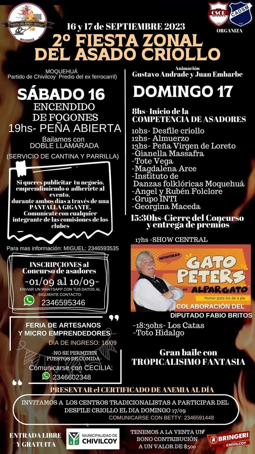 Cronograma de actividades en Chivilcoy. Cronograma de actividades en Chivilcoy.