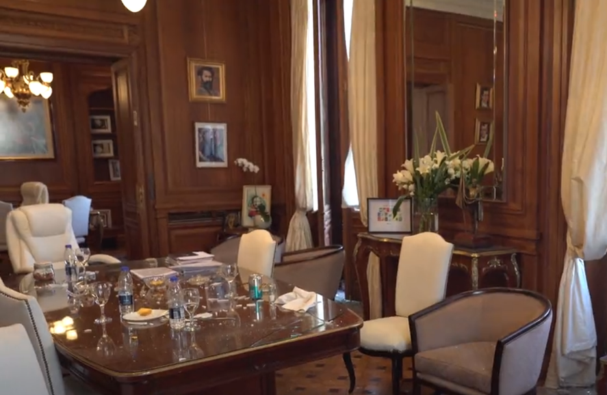 Así quedó el despacho de Cristina Kirchner en el Senado