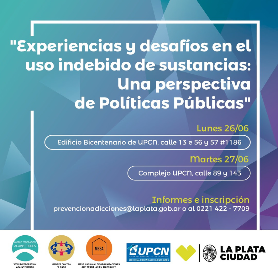 Llega una jornada de concientización sobre el uso indebido de sustancias