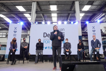 maximo kirchner expuso el discurso de campana de diego santilli