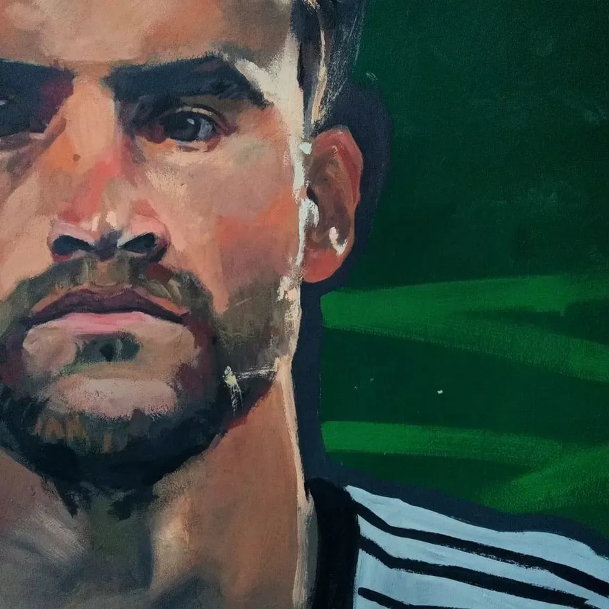 El mural en homenaje a Nicolás Tagliafico está en Rafael Calzada, partido de Almirante Brown. Imagen: Diario el Sur