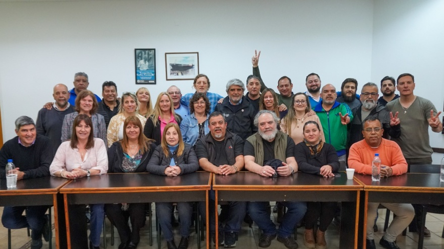 Walter Correa junto a la dirigencia de ATE. Dialogaron de una vieja demanda de los gremios.
