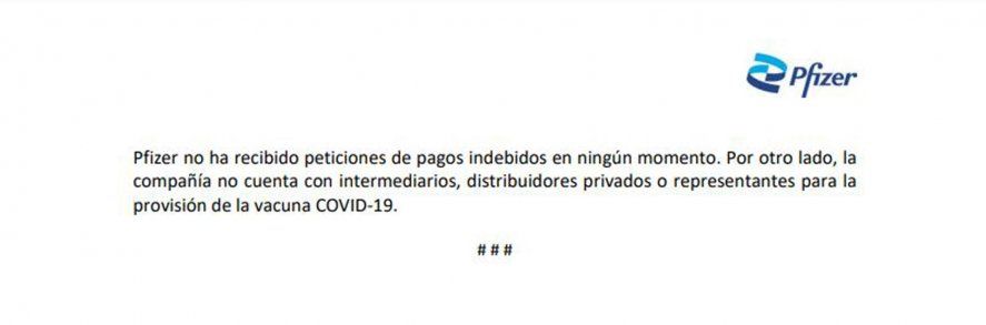 El comunicado de Pfizer que desmiente a Patricia Bullrich