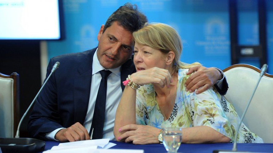 Margarita Stolbizer junto a Sergio Massa, una postal de 2017