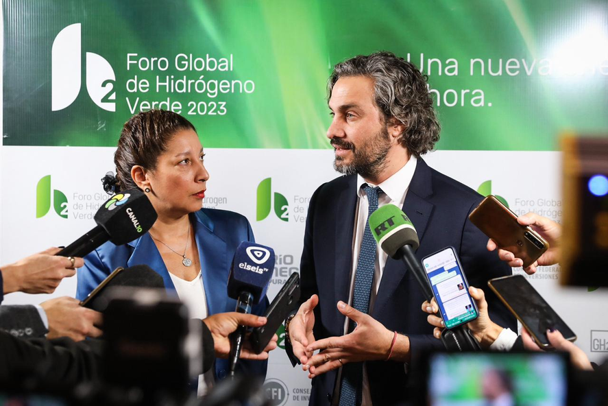 Santiago Cafiero en el foro de Hidrógeno Verde que se desarrolló en Bariloche