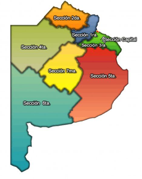 Paso 2021: El mapa de las secciones electorales de la Provincia