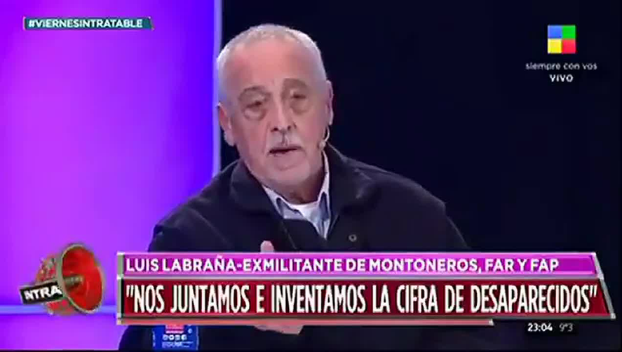Luis Labraña, de ex montonero a referente de negacionistas. Luis Labraña, de ex montonero a referente de negacionistas.