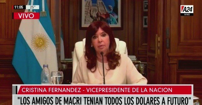 Las señales de noticias emitieron el alegato de la Vicepresidenta Cristina Fernández de Kirchner como si fuera en Cadena Nacional