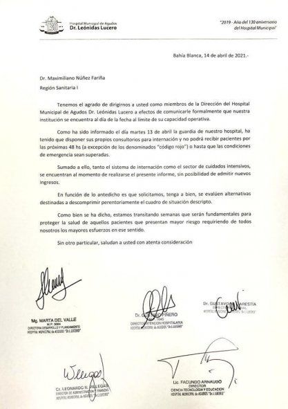 Coronavirus: preocupación de las autoridades en Bahía Blanca