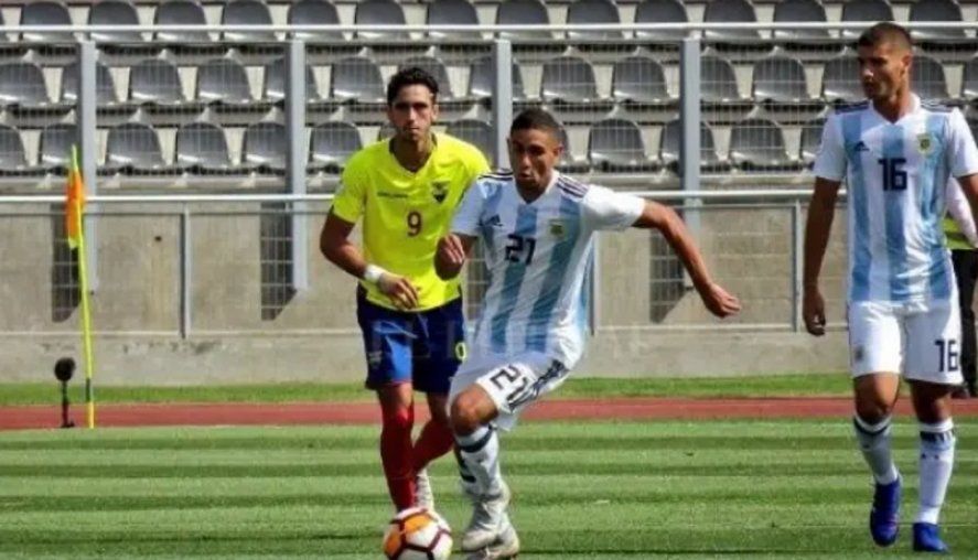 Carlos Manuel Insaurralde en Argentina Vs. Ecuador en la final del Sudamericano Sub 20 2019
