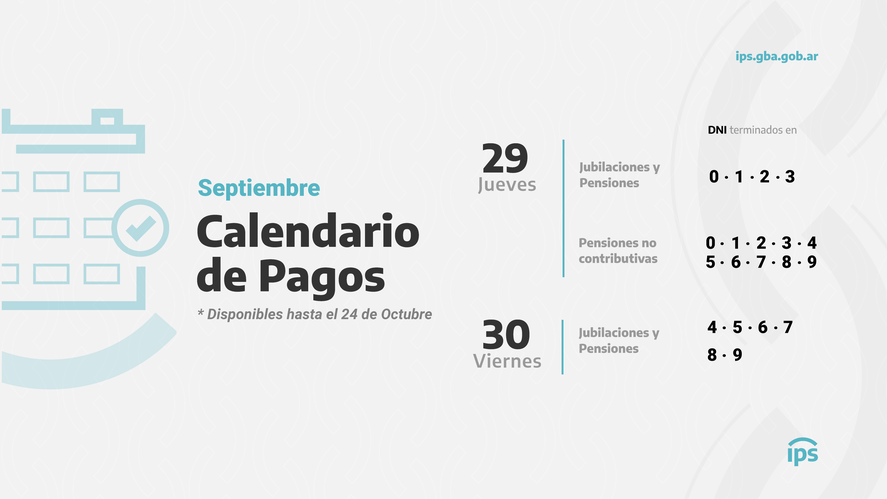 El IPS dio a conocer la fecha de pago de las jubilaciones correspondientes al mes de septiembre de 2022. Consulta la fecha con tu DNI.