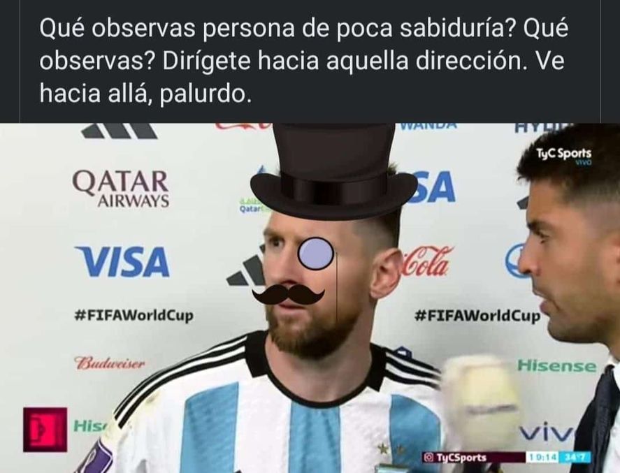Ironías en redes por el vocabulario utilizado por Lionel Messi para referirse al jugador de Países Bajos que lo buscaba tras el partido 