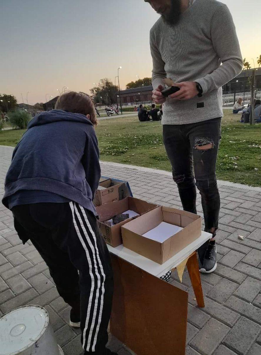 Los vecinos de Pergamino lo recibieron con