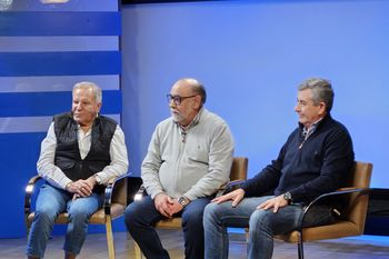 Los titulares de UPCN, SOSBA y Salud Pública en Muestra Buenos AIres tras el cierre de paritarias.