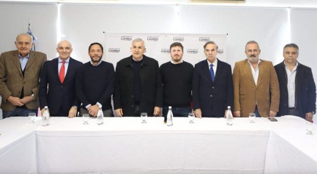 Los presidentes de las fuerzas políticas que conforman Juntos por el Cambio.