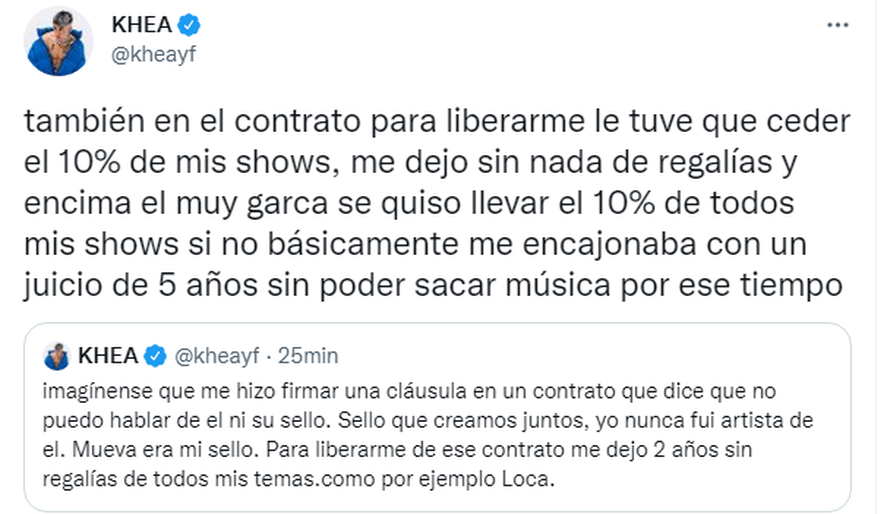 khea arremetió contra el productor Omar Varela de "Mueva Records"