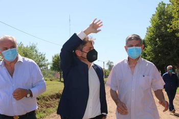 Axel Kicillof recorrerá este miércoles las ciudades de Saladillo, Roque Pérez y Bolívar ( Foto @Gasparini_RP)