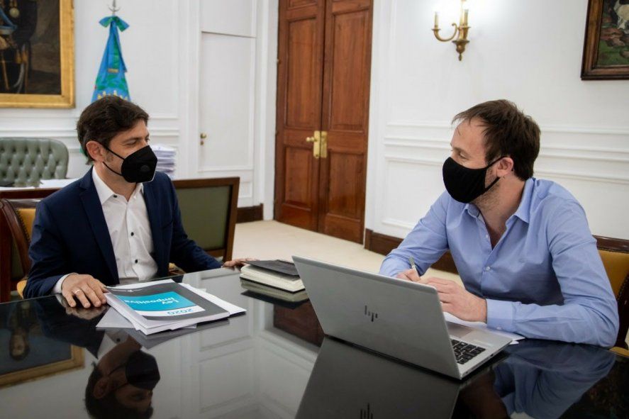 Axel Kicillof y Pablo López, el dúo que maneja las finanzas de la provincia de Buenos Aires.