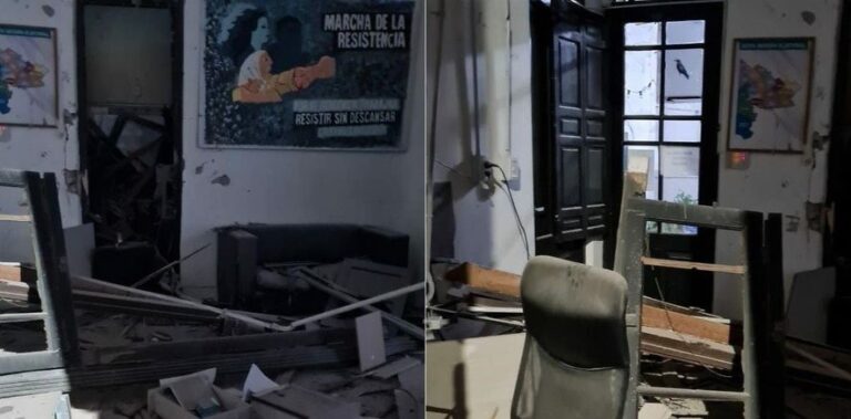 Atentado al local de La Cámpora: un millón por información
