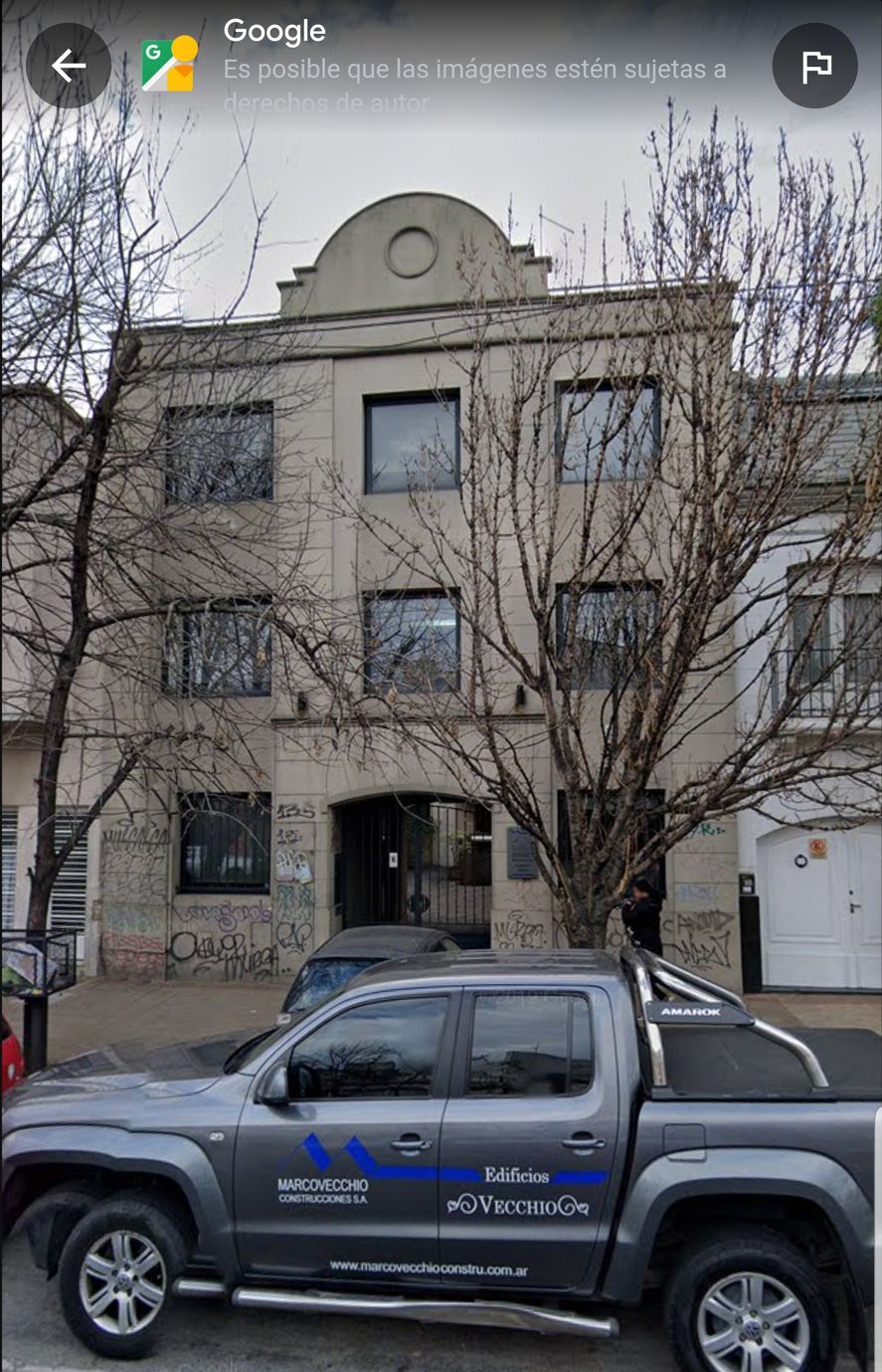 La imagen que arroja Google Street View del frente del edificio donde funciona el estudio de Elba Marcovecchio, la próxima esposa de Jorge Lanata 