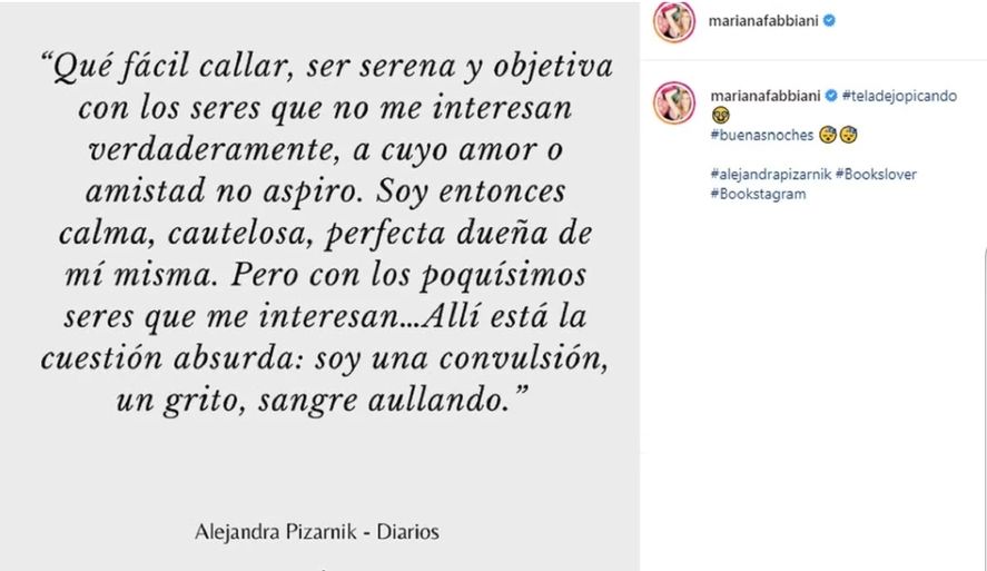 La llamativa publicación que realizara Mariana Fabbiani cuando se enteró que sería despedida de Canal 13 por bajo rating