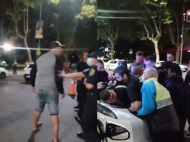 La Plata: un motociclista amenazó de muerte a una inspectora municipal, golpeó a su propia hija y fue detenido