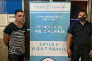 El hombre atacó este sábado a la pareja en Merlo y cayó en Lanús