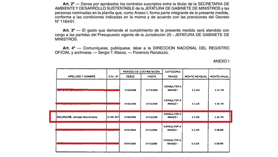 Las capturas en donde el diputado nacional Rodolfo Tailhade demostró la ligazón entre Jonatan Viale y el estado, durante el kirchnerismo en 2008