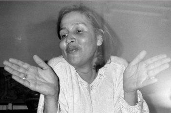 Lohana Berkins, reconocida activista travesti trans.  Lohana Berkins, reconocida activista travesti trans.